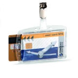 Porte-badge pour 2 cartes de sécurité avec clip - Boîte de 25
