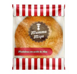 Magdalenas de aceite de oliva Mamma Miga - Caja de 24 unidades