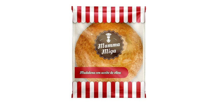 Magdalenas de aceite de oliva Mamma Miga - Caja de 24 unidades