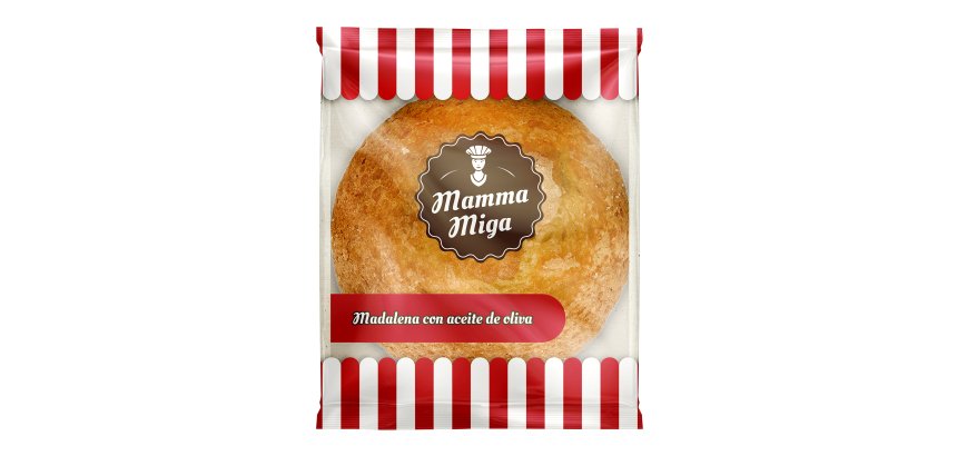 Magdalenas de aceite de oliva Mamma Miga - Caja de 24 unidades