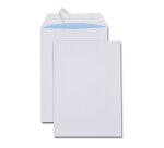 Pochettes blanches C5 162x229 mm 90 g/m² bande de protection - Boîte de 500