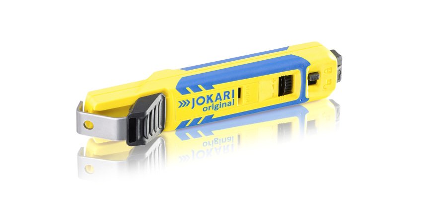 Couteau à câble JOKARI avec supports interchangeables – Pour câbles ronds Ø 8 à 35 mm