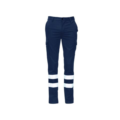 Pantalón básico multibolsillos con bandas talla 44