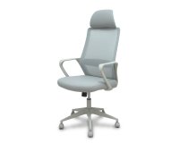 Silla Pro534 respaldo malla negro asiento tela base piramidal negra ruedas nailon - Negro