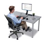 Reposapiés Kensington oscilante Rocking, gris
