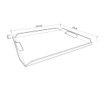 Plateau de service aluminium L