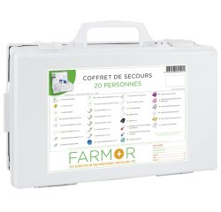 Coffret de secours Multirisques 20 personnes en ABS
