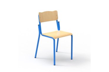 Chaise école en hêtre H 43 cm