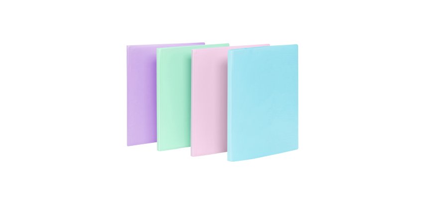 Protège-documents 40 pochettes - 80 vues - A4 - polypropylène - RAINBOW PASTEL VIQUEL - Coloris assortis