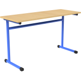 Table école Fabiano biplace L 130cm - Taille T5 pour primaire (P3/P4)