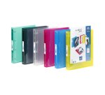 Classeur 4 anneaux plastifié Viquel Propyglass personnalisable A4 – Dos 3.5 cm couleurs assorties translucides