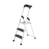 Escabeau HAILO Aluminium 4XL + porte sceau