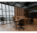 Panneau écran acoustique Agathe Flexmute - avec fixations pour bureau L 140 x H 50 cm