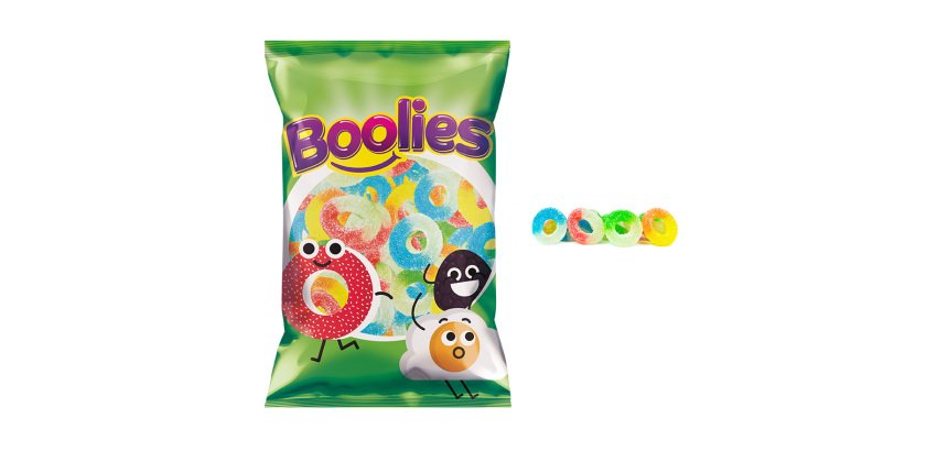 Boolies Aros surtidos acidos 1 Kg