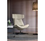 Fauteuil lounge CLEO  piètement aluminium coloris Bronze
