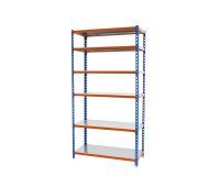 Estantería simonclick 6/400 azul/naranja/galva