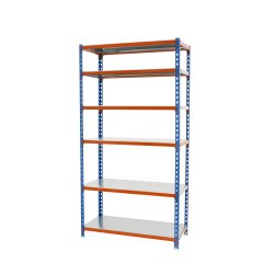 Estantería simonclick 6/400 azul/naranja/galva