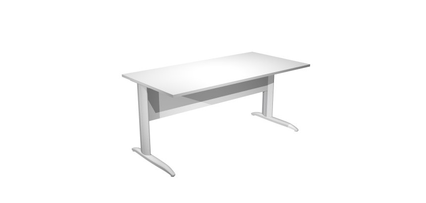 Mesa oficina Presto An 160 cm patas metal L