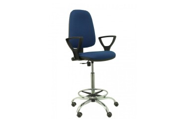 Taburete alto Socovos bali azul marino brazos fijos