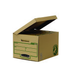 Pack de 10 Contenedores de archivos para A4 Fellowes con tapa fija con montaje manual