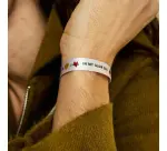 Pulsera de tela "In my glow era"