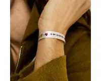 Pulsera de tela "In my glow era"