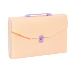 Trieur Valisette 12 compartiments A4 - Rainbow Pastel - Viquel - 38 x 25,5 x 6 cm