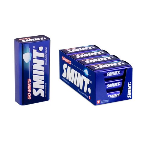 Caramelos Smint Tin Peppermint - Estuche con 12 Unidades