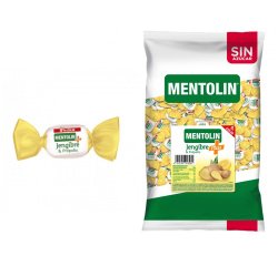 Caramelos Mentolin Sin Azúcar Plus Jenjibre - Bolsa de 1 kg