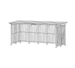 Abri ouvert 2 x 5 m Modèle bambou