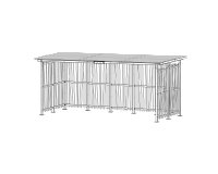 Abri ouvert 2 x 5 m Modèle bambou