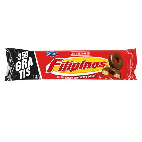 Filipinos negro 93 g + 35 g GRATIS - Caja de12 unidades