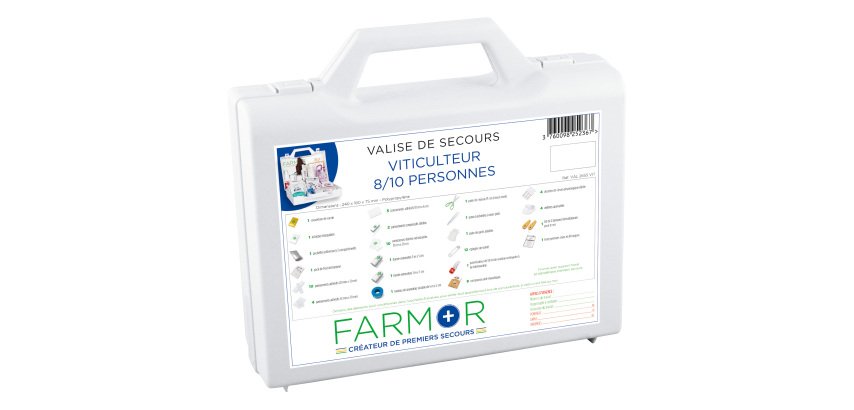 Valise de secours Viticulteur 8/10  personnes