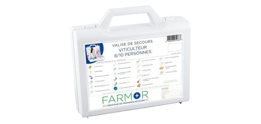 Valise de secours Viticulteur 8/10  personnes