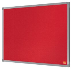 Tablero de anuncios de fieltro Nobo Essence de 600x450 mm - Rojo - 600x450mm