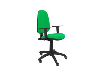 Silla de oficina Ayna brazos regulables ruedas parquet tapizado