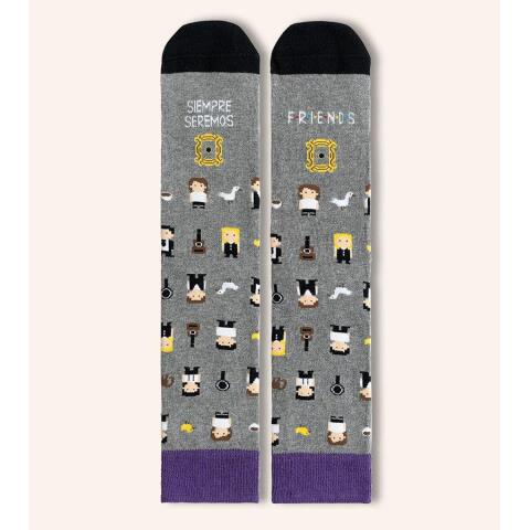 Calcetines "Siempre seremos friends" Píxel talla 42-46