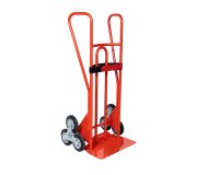 Diable escalier acier 250 kg bavette fixe 490 x 180 mm roue caoutchouc
