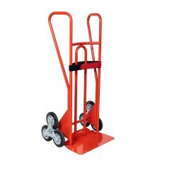 Diable escalier acier 250 kg bavette fixe 490 x 180 mm roue caoutchouc
