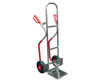 Diable pliant aluminium avec patins 200 kg bavette pliable