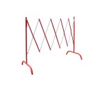 Barriere extensible acier rouge/blanc