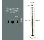Vértebra Organización Cables Extensible