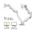 Brazo para monitor doble Eppa™ Blanco Fellowes