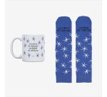 Kit Taza + Calcetines "La suerte de coincidir, la magia de conectar" talla 36-41