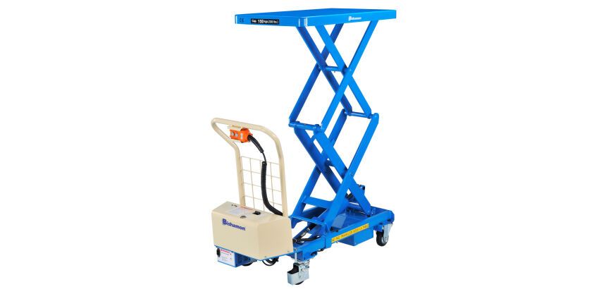 Table élévatrice électrique Bishamon® double ciseaux 150 kg