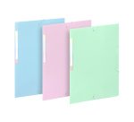 Chemises à élastiques 3 rabats A4 - RAINBOW PASTEL VIQUEL - Coloris assortis - Lot de 3