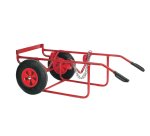 Diable-chantier à fût 220 L 750 x 500 x 1290 mm roue pneumatique