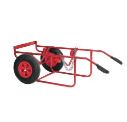 Diable-chantier à fût 220 L 750 x 500 x 1290 mm roue pneumatique