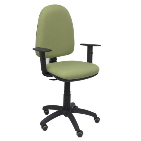 Ayna brazos regulables ruedas parquet tapizado - Verde oscuro