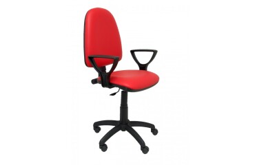 Ayna similpiel brazos fijos